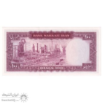 اسکناس 100 ریال 1342 - تک - UNC63 - محمد رضا شاه