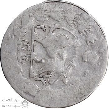 سکه 500 دینار 1313 - ارور چرخش 90 درجه - VF25 - ناصرالدین شاه