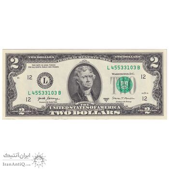 اسکناس 2 دلار 2017 جمهوری فدرال - L (سان فرانسیسکو) - تک - UNC63 - آمریکا
