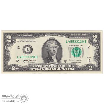 اسکناس 2 دلار 2017 جمهوری فدرال - L (سان فرانسیسکو) - تک - UNC63 - آمریکا