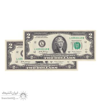 اسکناس 2 دلار 2017 جمهوری فدرال - L (سان فرانسیسکو) - جفت - UNC63 - آمریکا