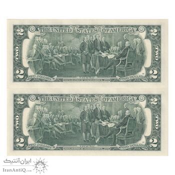 اسکناس 2 دلار 2017 جمهوری فدرال - L (سان فرانسیسکو) - جفت - UNC63 - آمریکا