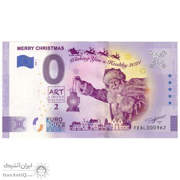 اسکناس 0 یورو 2020 - کریسمس مبارک - تک - UNC63 - مالت