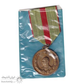 مدال دو و راهپیمایی یادبود رضا شاه - کوچک - AU50 - محمد رضا شاه