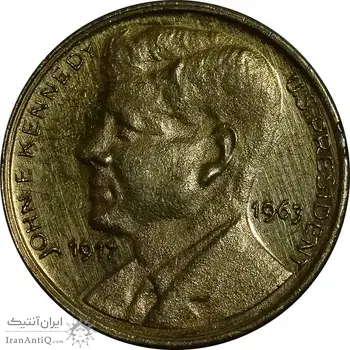 مدال طلا یادبود جان کندی 1963 - MS61 - آمریکا
