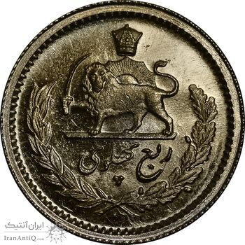 سکه طلا ربع پهلوی 1358 آریامهر - MS62 - محمد رضا شاه