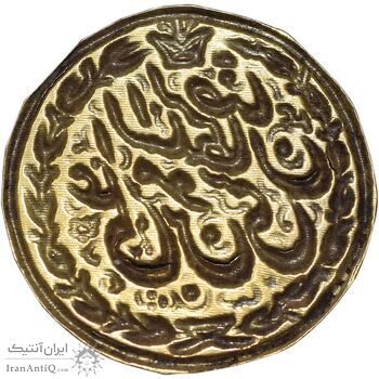 سکه پولکی برنز امام رضا (ع) - EF - قاجار