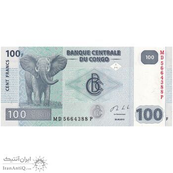 اسکناس 100 فرانک 2013 جمهوری دموکراتیک - تک - UNC63 - کنگو
