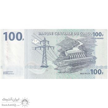 اسکناس 100 فرانک 2013 جمهوری دموکراتیک - تک - UNC63 - کنگو