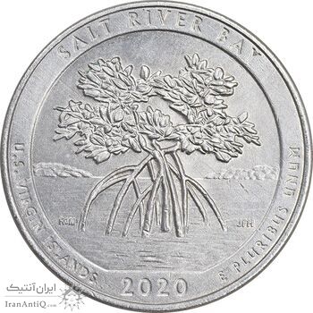 سکه کوارتر دلار 2020D پارک ملی تاریخی خلیج نمک - AU - آمریکا