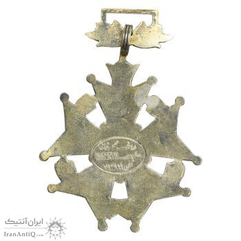 نشان خدمت شهربانی درجه دو - ضرب کارخانه ثمر - با کاور فابریک - EF - محمد رضا شاه