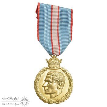 مدال یادبود 28 مرداد 1332 - با روبان - MS62 - محمدرضا شاه