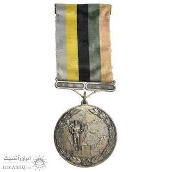 مدال آویز ورزشی برنز قهرمانی کشتی کشور - نقره ای - متفاوت - EF - محمد رضا شاه