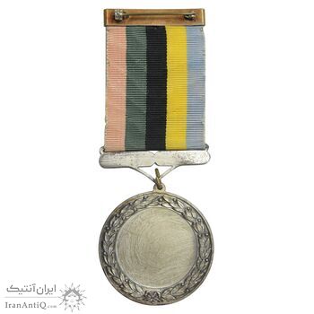 مدال آویز ورزشی برنز قهرمانی کشتی کشور - نقره ای - متفاوت - EF - محمد رضا شاه