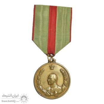 مدال دو و راهپیمایی یادبود رضا شاه - کوچک - AU50 - محمد رضا شاه
