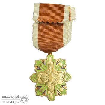 نشان فرهنگ و هنر - با روبان - AU - محمد رضا شاه