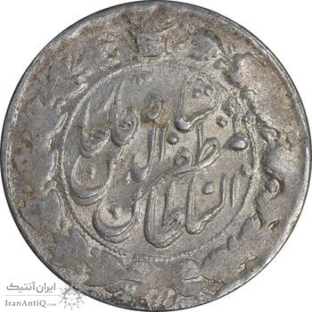 سکه 2000 دینار بدون تاریخ خطی - MS61 - مظفرالدین شاه