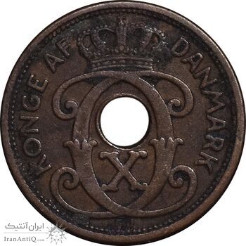 سکه 1 اوره 1928 کریستیان دهم - EF40 - دانمارک