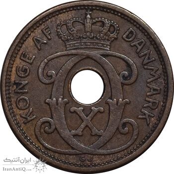 سکه 1 اوره 1929 کریستیان دهم - EF45 - دانمارک