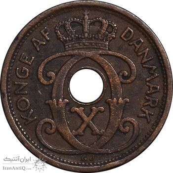 سکه 1 اوره 1930 کریستیان دهم - EF45 - دانمارک