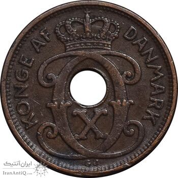 سکه 1 اوره 1933 کریستیان دهم - EF45 - دانمارک