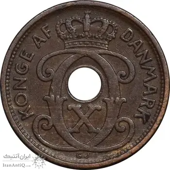 سکه 1 اوره 1934 کریستیان دهم - EF45 - دانمارک