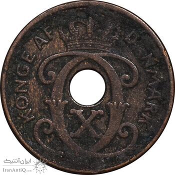 سکه 1 اوره 1937 کریستیان دهم - EF40 - دانمارک