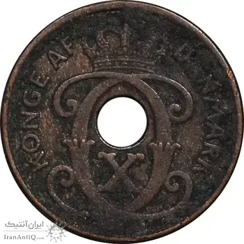 سکه 1 اوره 1937 کریستیان دهم - EF40 - دانمارک