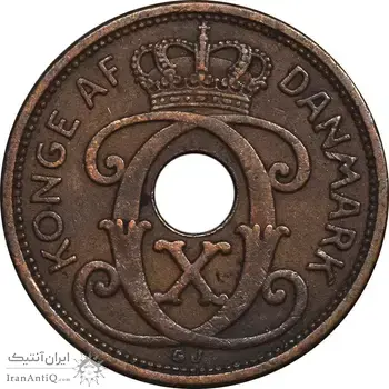 سکه 1 اوره 1938 کریستیان دهم - EF45 - دانمارک