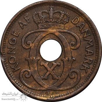 سکه 1 اوره 1940 کریستیان دهم - EF45 - دانمارک