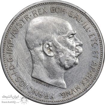 سکه 2 کرونا 1913 فرانتس یوزف یکم - AU50 - اتریش-مجارستان