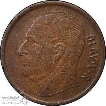 سکه 5 اوره 1966 اولاف پنجم - EF40 - نروژ