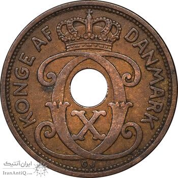 سکه 5 اوره 1939 کریستیان دهم - EF45 - دانمارک