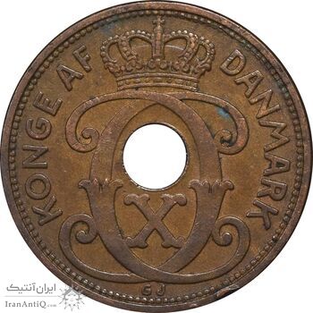 سکه 5 اوره 1938 کریستیان دهم - EF45 - دانمارک