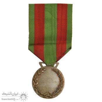 مدال مسابقات 4 آبان - با روبان - AU - محمد رضا شاه