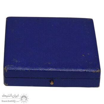 مدال صدمین سالگرد زادروز رضاشاه 2536 - با جعبه فابریک - UNC - محمد رضا شاه