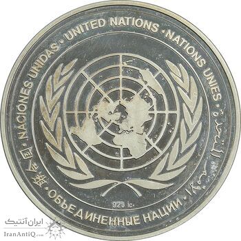 مدال شورای حقوق بشر سازمان ملل متحد - UNC - با جعبه فابریک