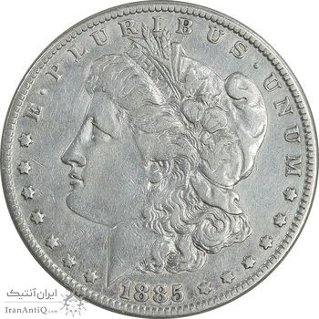 سکه یک دلار 1885 مورگان - VF35 - آمریکا