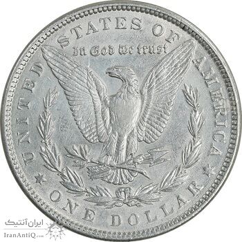 سکه یک دلار 1889 مورگان - AU50 - آمریکا