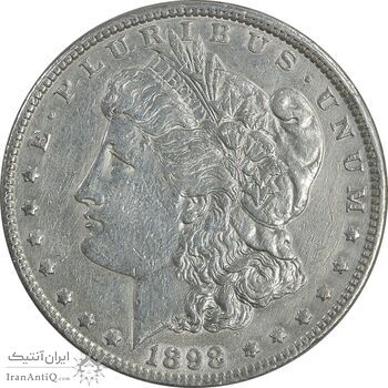 سکه یک دلار 1898 مورگان - EF45 - آمریکا