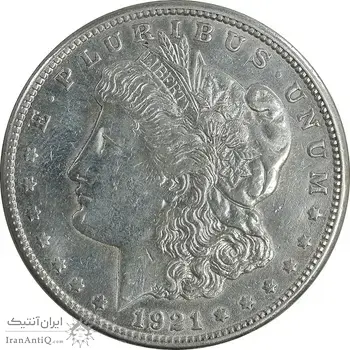 سکه یک دلار 1921S مورگان - EF45 - آمریکا