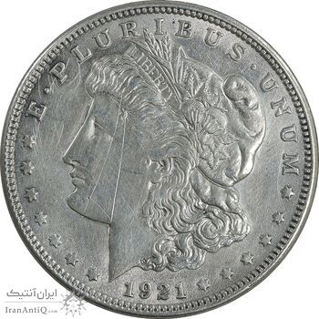سکه یک دلار 1921 مورگان - EF45 - آمریکا