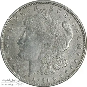 سکه یک دلار 1921 مورگان - VF35 - آمریکا