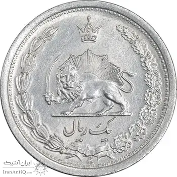 سکه 1 ریال 1310 - AU58 - رضا شاه