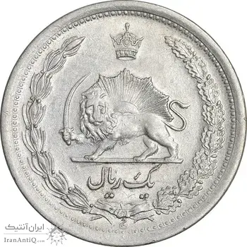 سکه 1 ریال 1310 - AU55 - رضا شاه