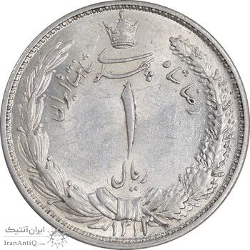 سکه 1 ریال 1313 - 3 تاریخ بزرگ - MS61 - رضا شاه