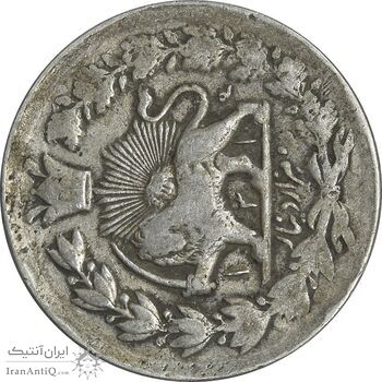 سکه 2000 دینار 1314 - ارور 4 تاریخ چرخیده - VF30 - مظفرالدین شاه