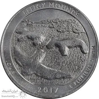 سکه کوارتر دلار 2017P بنای یادبود افیگی موندز - AU - آمریکا