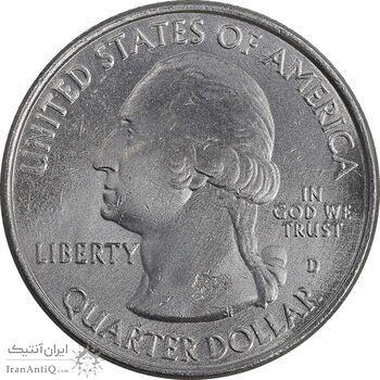 سکه کوارتر دلار 2015D ساراتوگا - AU - آمریکا
