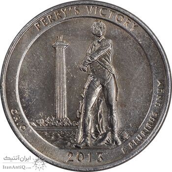 سکه کوارتر دلار 2013P یادبود پیروزی پری - AU - آمریکا